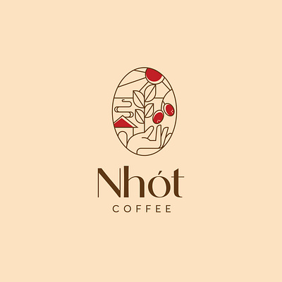 Nhót Coffee | LOGO DESIGN & BRAND IDENTITY 3d animation branding graphic design logo motion graphics ui