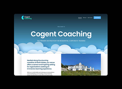 Business Coach Project blue branding business clean corporate manchester poppins vector website wordpress