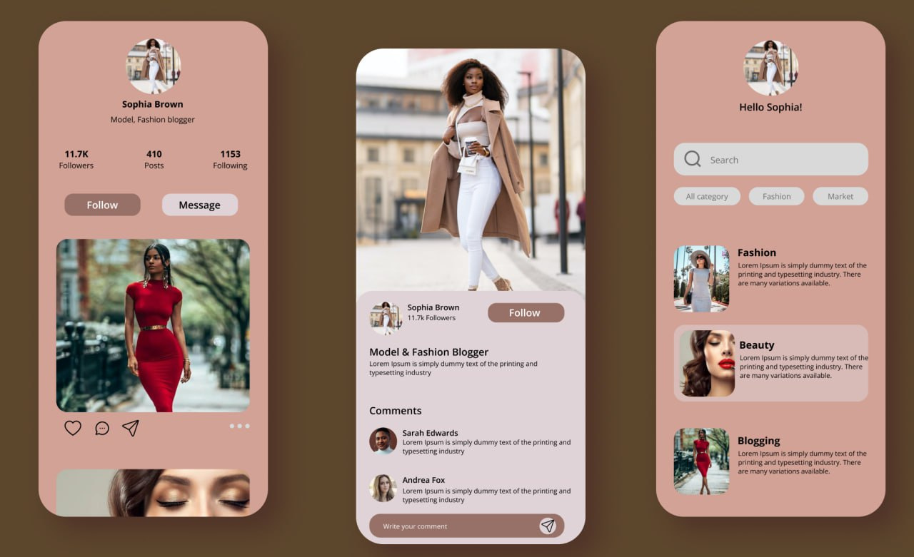 User profile design by Ngozi Onyema on Dribbble