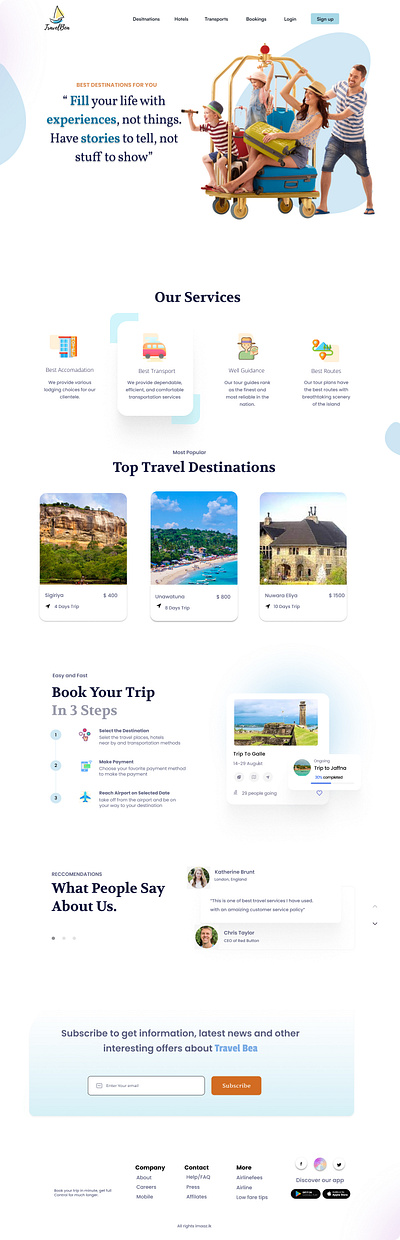 Travel Agency UI Design branding graphic design interface traveling ui uiux user design ux