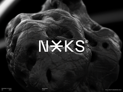 NOKS - Logo 3d branding crypto dark design illustrator logo neutron noks properly shape staking star stars texture web3