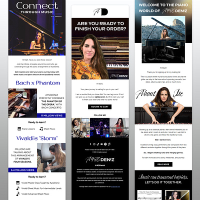 Borderless Music - Desktop & Mobile Email Design email email design graphic design newsletter newsletter design