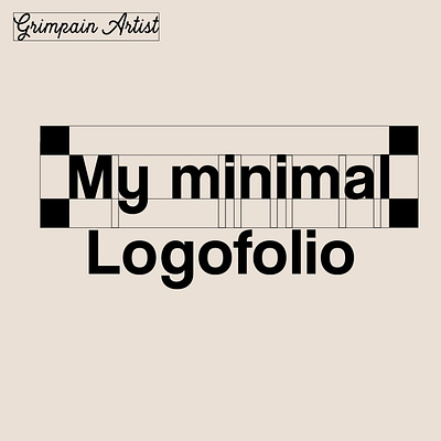 My minimal logofolio brand brand identity graphic graphic design logo logo design logofolio logos minimal portfolio