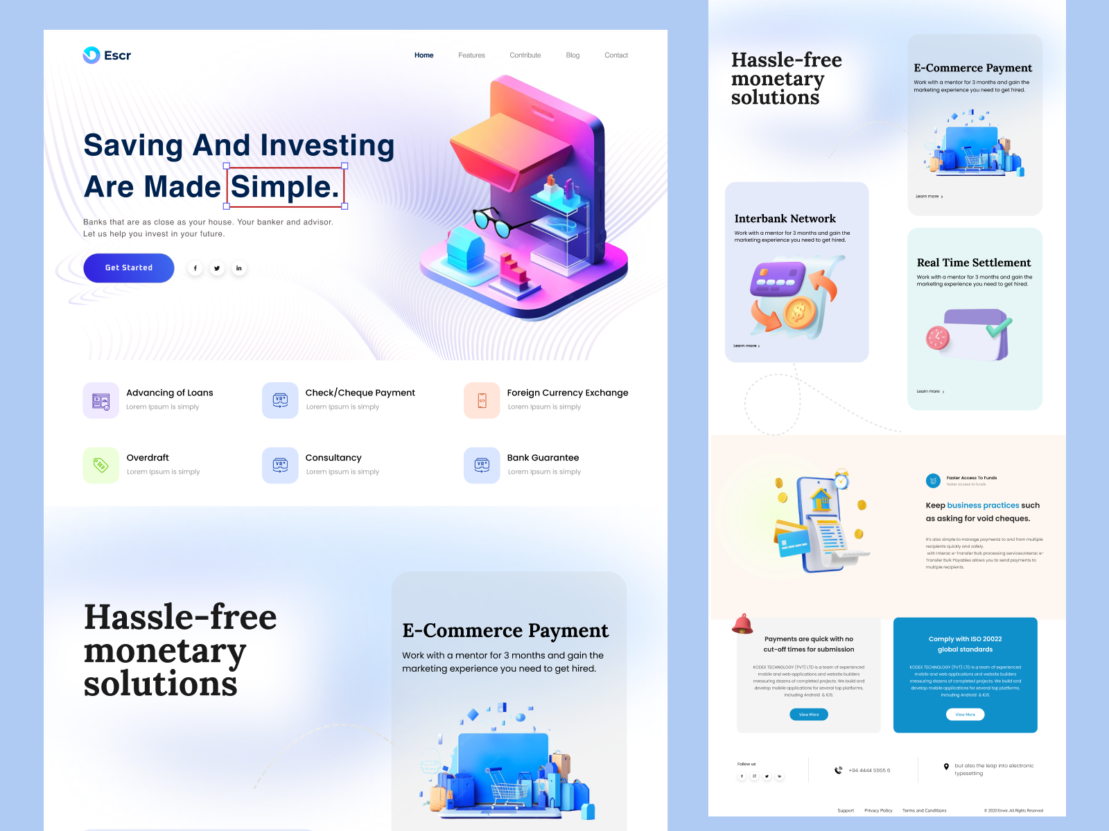 Example of Agency / Saa S Website UI Design