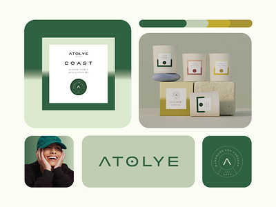 Atolye Candle / Branding & Packaging Design 3d atelier atoyle branding candle decoration fragrance home label packaging design scent soy