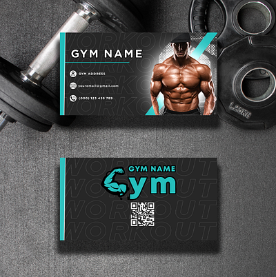 Gym Business Card branding business card graphic design