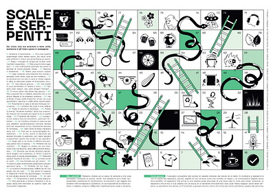 Scale e Serpenti // Graphic Board Game (Magazine)