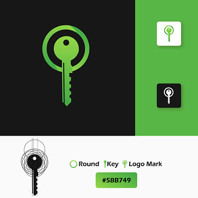 Round Key Logo branding creativelogo graphic design gridlogo logo logobrand logodaily logodesinger logoinspire logologo symbol vectplus