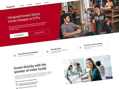 Website Landing Page Design of an Investment Management Company. figma finance investment company landing page design layout ui ui design uiux uiux design wealth management web design website design website landing page