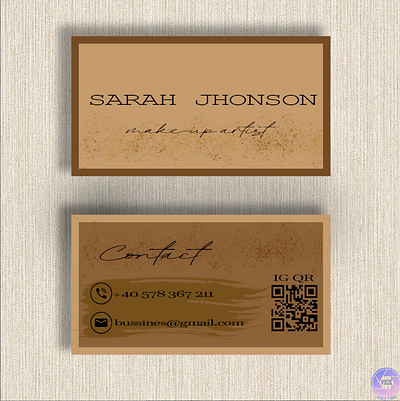 Make up Business Card branding business card graphic design