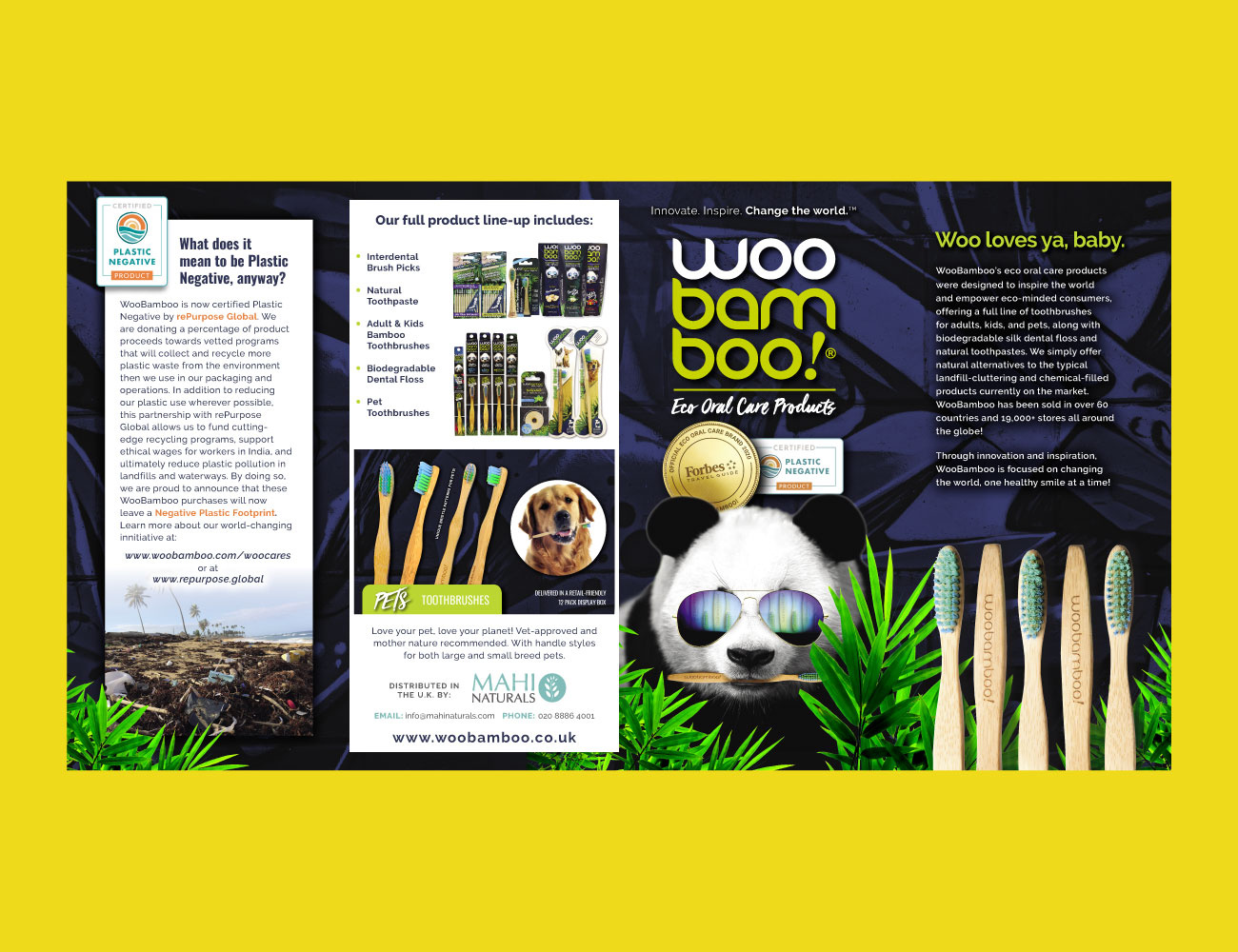 Graphic Design – WooBamboo! Leaflet Design brand identity branding brochure design brochure designer creative design creative designer design graphic design graphic designer leaflet design leaflet designer logo logo design marketing materials print print design print designer typography visual design visual designer