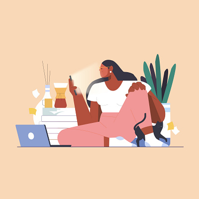 Time for some relaxation 2d adobe illustrator digital art illustration