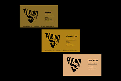 Branding for Bloom, a coffee roaster branding design graphic design illustration logo