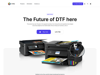 Print Shop Website Landing Page animation figma jitter ui ux web