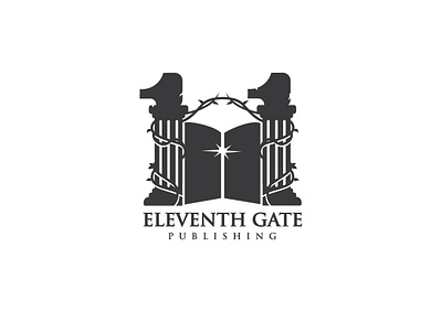 eleventh gate logo branding design eleven logo gate logo graphic design illustration illustrator logo typography vector