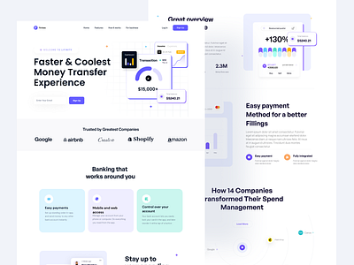 Fintech Landing Page - Finixes design finace finacial finance website design financial landing page financial landing page design fintech fintech landing page fintech website design fintechwebdesign fintechwebsite landing page design ui design webdesign website website design