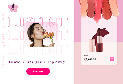 LipTint-One Stop Lipstick Solution branding ui