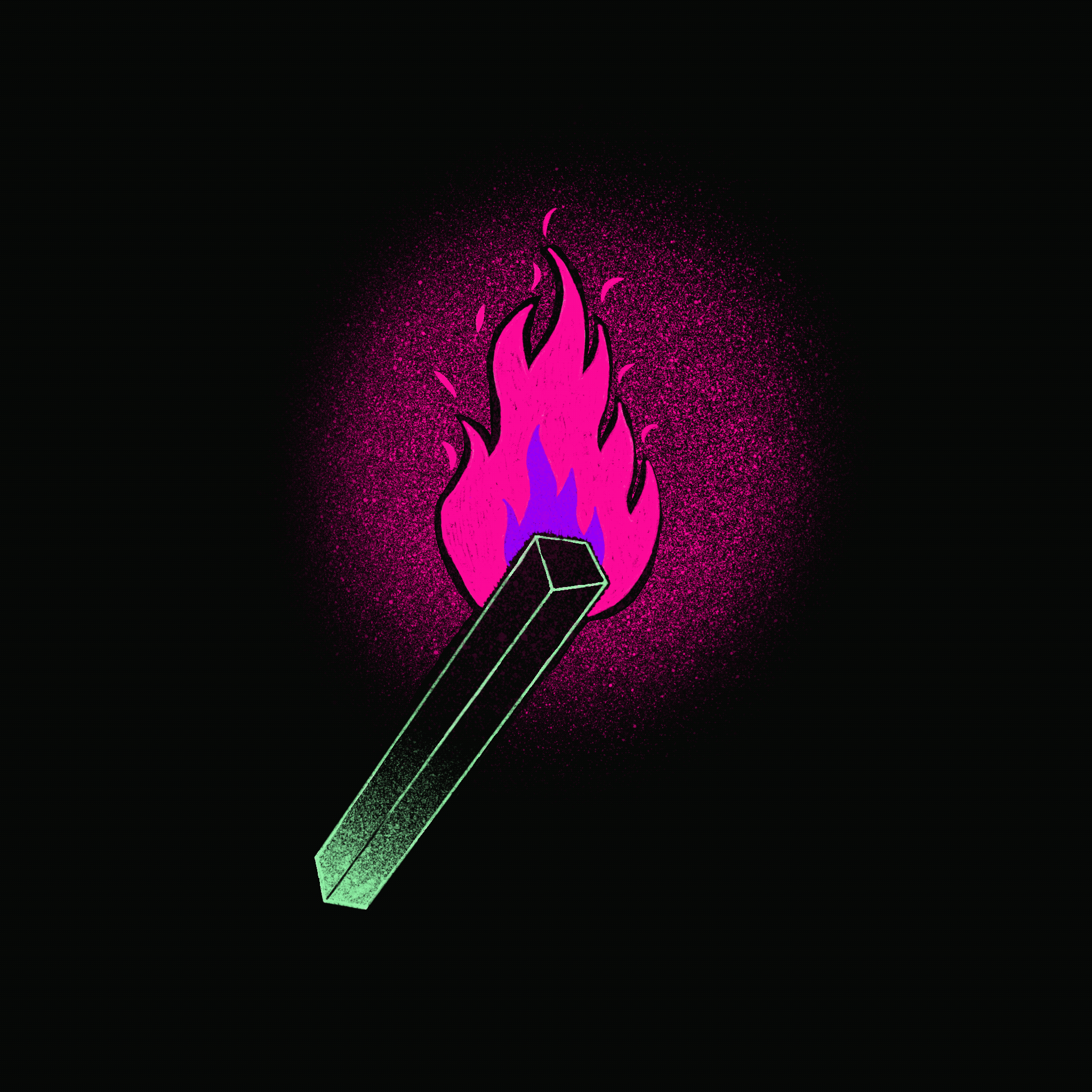 Fire animation design gif graphic design illustration loop