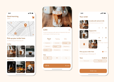 Coffee Order Mobile App Design app design mobile ui ux