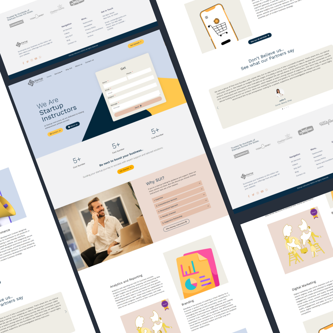 Startup IT company website Design by Deepak Rawat on Dribbble