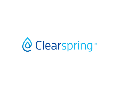 Clearspring adobe illustrator blue logo branding design drop elegant logo graphic design identity line logo logo minimalist logo spring typography vector visual identity water water drop