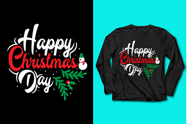 happy Christmas day branding design graphic design illustration logo ty typography vector