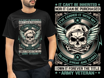 USA ARMY VETERAN T-SHIRT DESIGN airforce america apparel army branding clothing design fashion graphic design illustration marines military navy soldier usa vector veteran veterans veteransday war