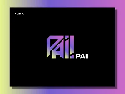 Paii - a abstract logo abstract branding design graphic design illustration logo typography vector