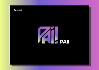 Paii - a abstract logo abstract branding design graphic design illustration logo typography vector