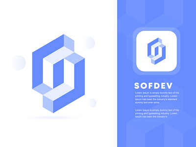 SOFDEV 3d abstract ai app app icon application branding logo logo design logo designer logo maker modern logo s letter design s letter logo s logo software tech logo technology logo ui website