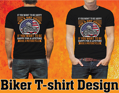 Biker T-shirt Design biking graphic design mountain biking