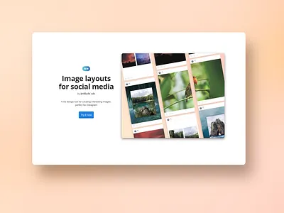 Web design for an image layout tool branding design edinburgh graphic graphic design illustration logo panel shadow social media web design website