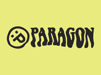 Paragon 2d acid cannabis design distorted emoji face grunge logo logomark logotype mark paragon photocopy retro smiley trippy type typography