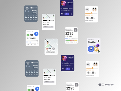 Apple watch UI apple watch build 2.0 ui