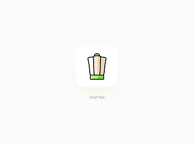 Chef hat icon vector