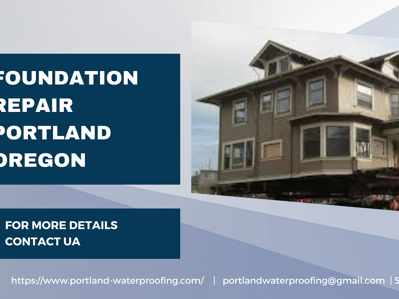 foundation repair Portland Oregon by Portland Waterproofing on Dribbble