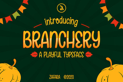 Branchery - A Playful Typeface app branding design display font fun graphic design halloween handwriting illustration logo minimal san serif thanksgiving typography ui vector web website