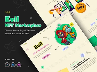 Evil - NFT Marketplace. website