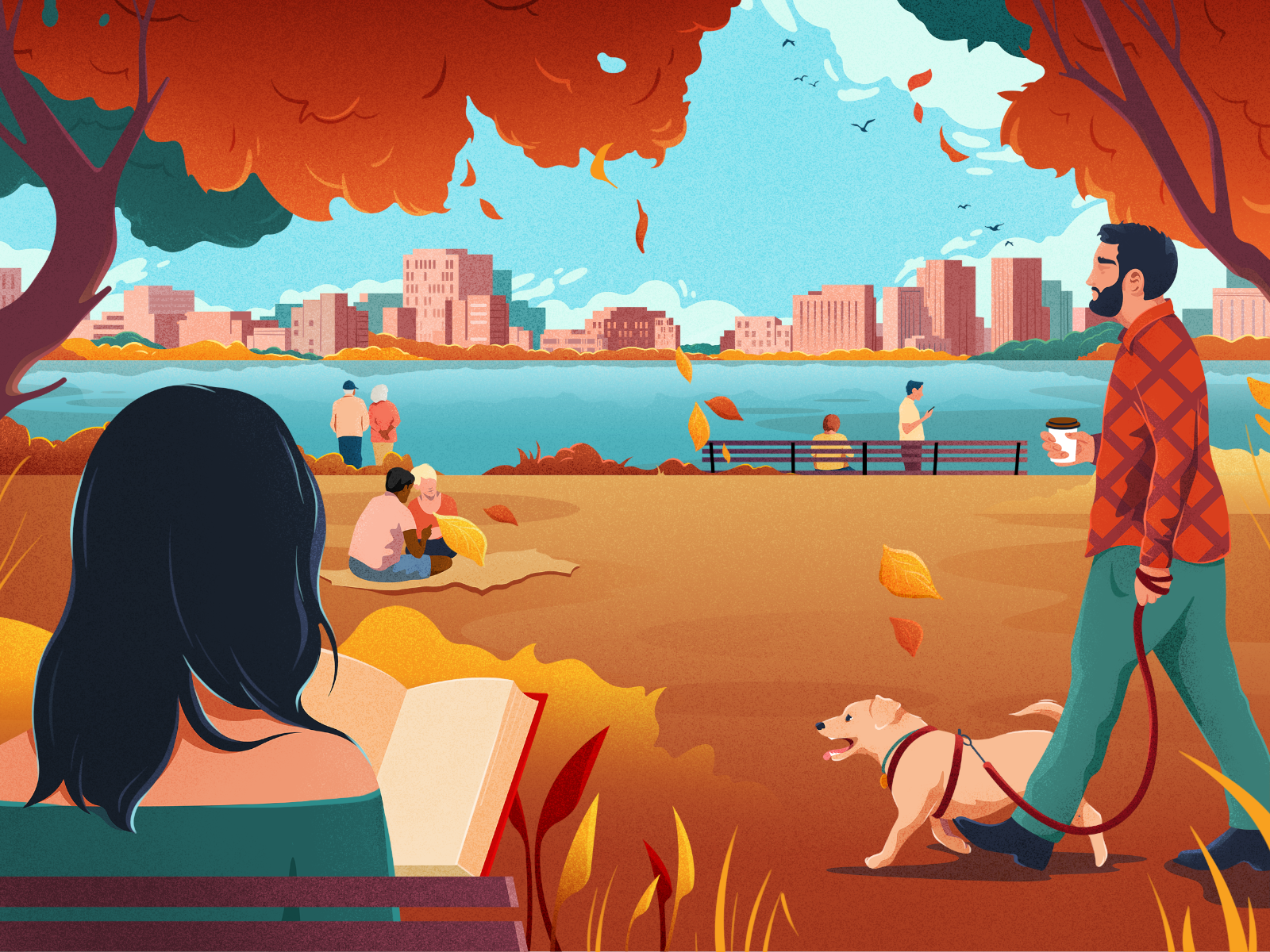 Example of Real Estate Vector Illustration