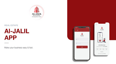 Al-JALIL APPLICATION branding color illustrations logo mockups prototypes real estate ui visual design wireframes