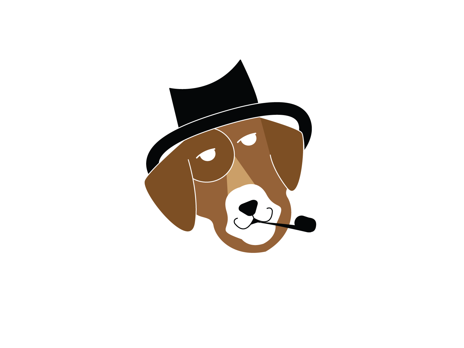 Pet / doodle animals branding cool detective dog doodle logo pet