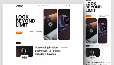 Watch Brand UI/UX design brand website branding hero section design mobile ui ux product web hero responsive design ui ui ux ux web design web ui ux website hero