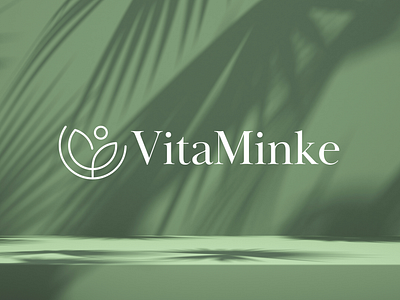 Logo design for VitaMinke: Orthomolecular Therapist brand identity branding green logo health brand health care healthy healthy logo logo logo design netherlands orthomolecular logo white and green