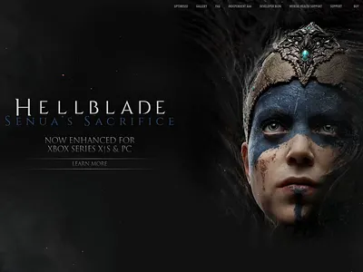 Hellblade: Senua's Sacrifice design motion graphics ui ux web design