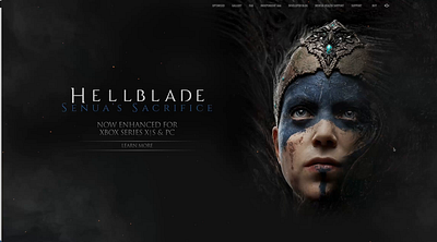 Hellblade: Senua's Sacrifice design motion graphics ui ux web design