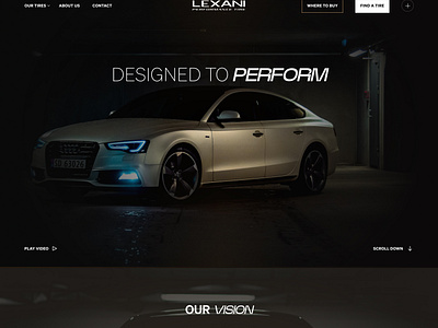 Website for a Tire Manufacturer design motion design product tire company ui visual design webdesign website