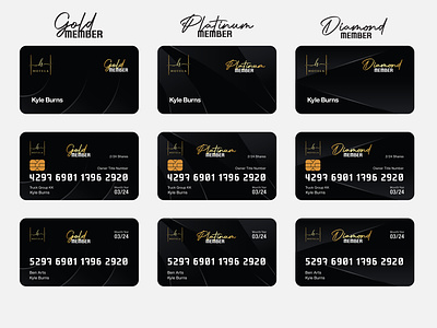 Membership Card Design app branding design diamond member card gold member card graphic design hotel membership hotel membership card illustration logo loyalty card member card membership membership card membership card design membership plan silver member card typography ui vector