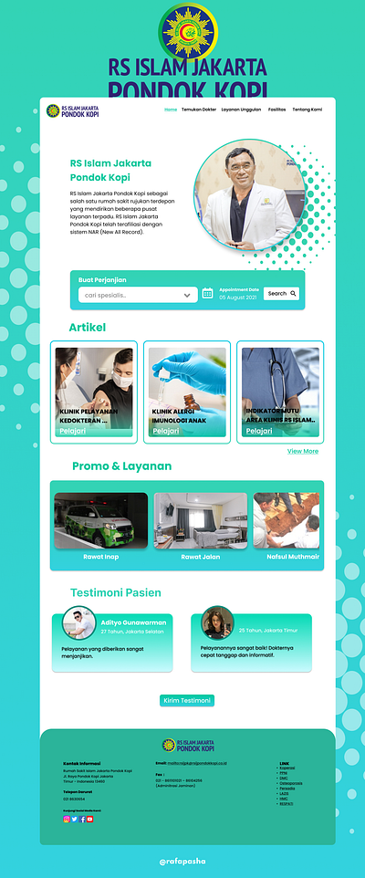 Redesign Web : Hospital Platform ui web design