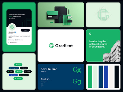 Gradient I Research, Branding & Web Design💼 assets brand design branding logo management real estate ui ux web design