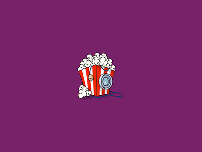 Popcorn Electric camera cinema electric movie popcorn video